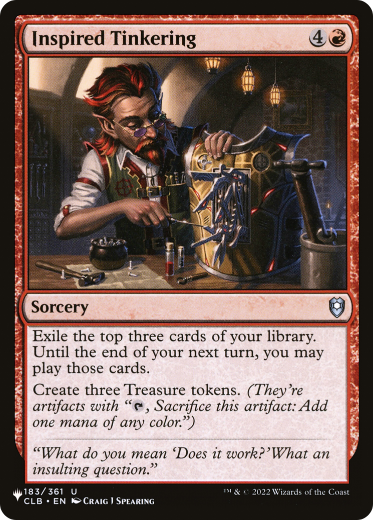 Inspired Tinkering (LIST-183/361) - The List、Wizards of the Coast、kayou