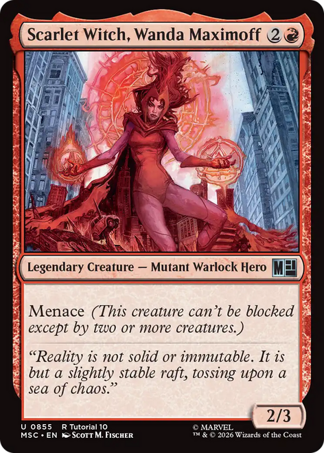 Scarlet Witch, Wanda Maximoff (Tutorial) | Marvel Super Heroes Commander、Magic: The Gathering、kayou