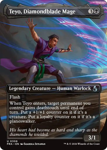 Teyo, Diamondblade Mage (Borderless Echoed Pairs) | Reality Fracture、Magic: The Gathering、kayou