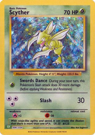 Scyther 6 - Trading Card Game Classic Holofoil、The Pokémon Company、kayou