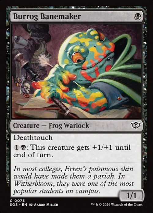 MtG Secrets of Strixhaven Common FOIL Burrog Banemaker #75、ToyWiz、kayou