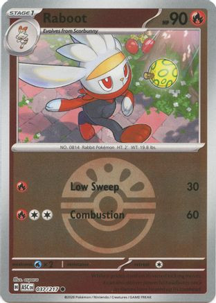 Raboot (Friend Ball) 37 - ME Ascended Heroes Reverse Holofoil、The Pokémon Company、kayou