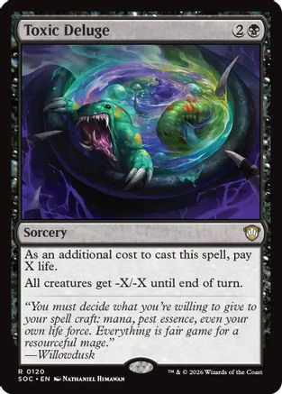 Toxic Deluge (SOC-120) - Commander: Secrets of Strixhaven、Wizards of the Coast、kayou