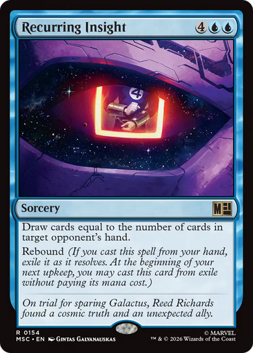 Recurring Insight (Surge Foil) | Marvel Super Heroes Commander、Magic: The Gathering、kayou