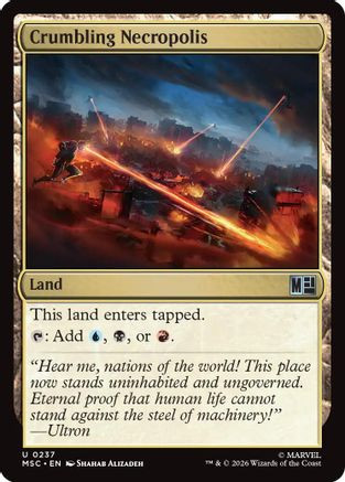 Crumbling Necropolis (Surge Foil) (MSC-237) - Commander: Marvel Super Heroes Foil、Wizards of the Coast、kayou