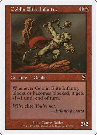 Goblin Elite Infantry (7ED-187) - 7th Edition、Wizards of the Coast、kayou