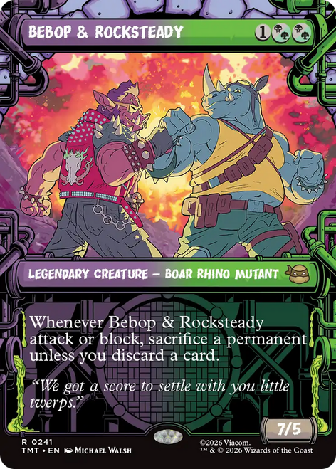 Bebop & Rocksteady (Showcase Frame) | Teenage Mutant Ninja Turtles、Magic: The Gathering、kayou