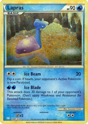 Lapras 8 - Trading Card Game Classic Holofoil、The Pokémon Company、kayou