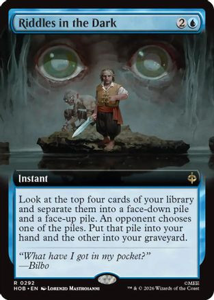 Riddles in the Dark (Extended Art) (HOB-292) - The Hobbit Foil、Wizards of the Coast、kayou
