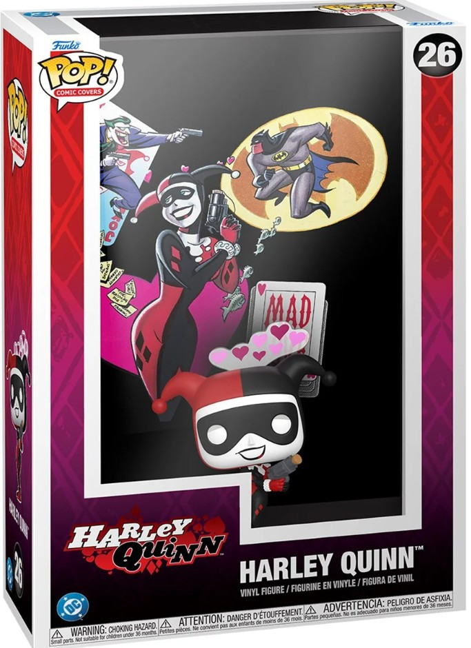 Funko DC Batman POP! Comic Covers Harley Quinn Vinyl Figure #26 The Batman Adventures: Mad Love #1 (Pre-Order ships January)、ToyWiz、kayou