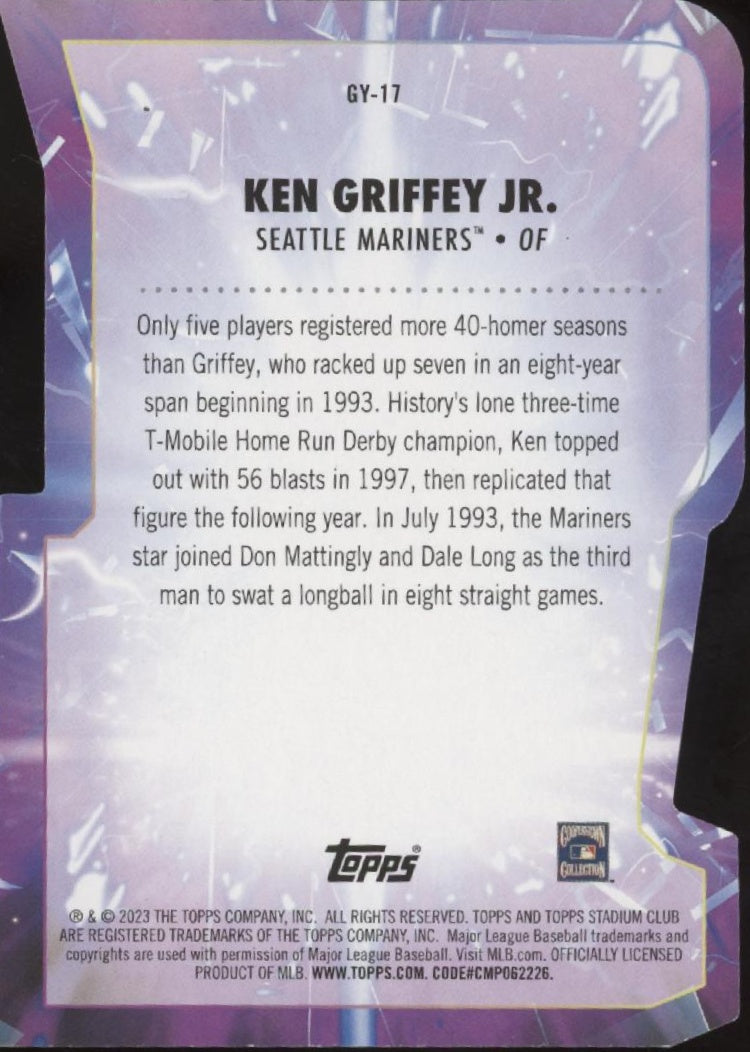 Ken Griffey Jr. 2023 Topps Stadium Club Goin' Yard! Die-Cut #GY-17、Collector Store LLC、kayou