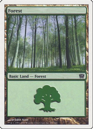 Forest (350) (9ED-350) - 9th Edition Foil、Wizards of the Coast、kayou