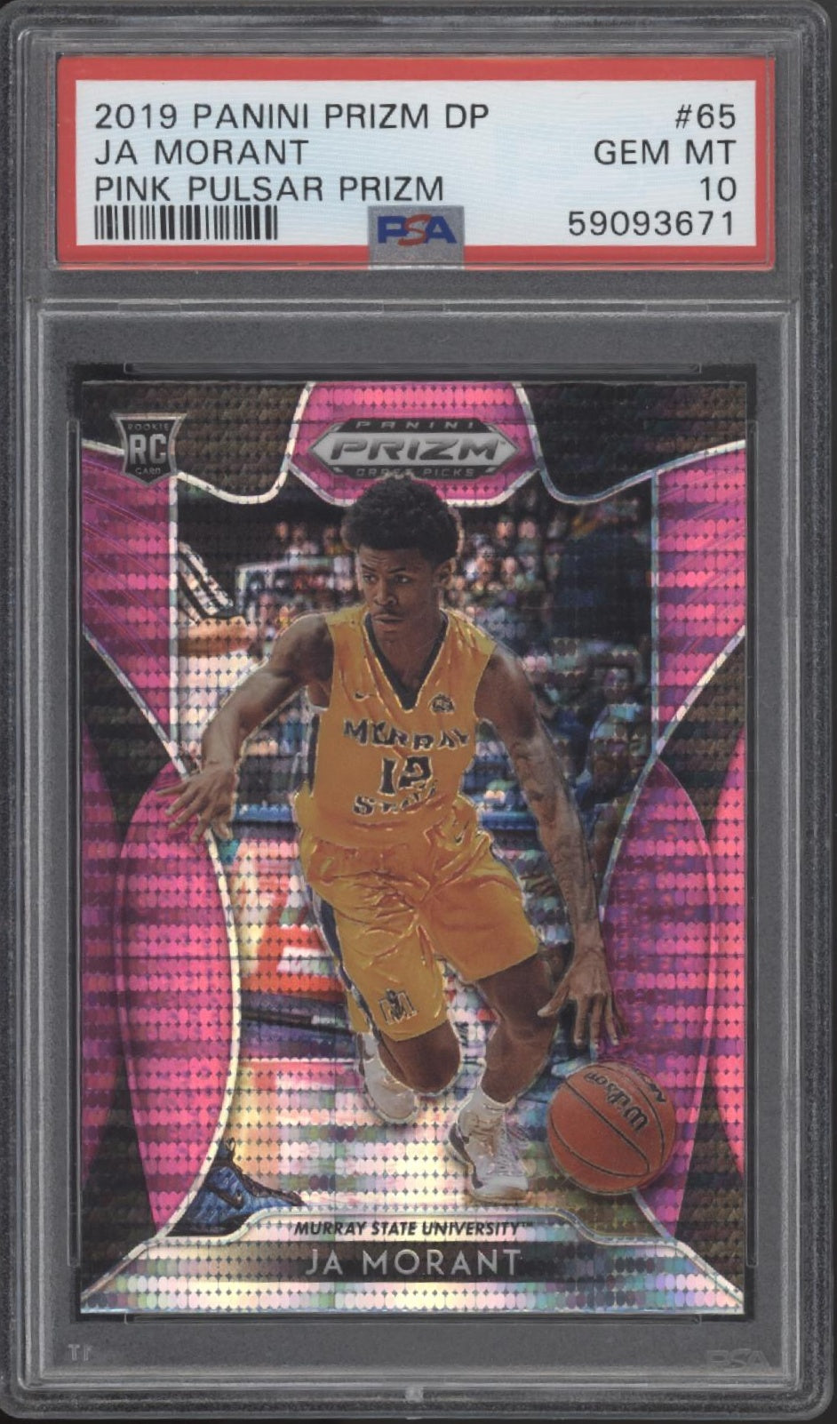 Ja Morant 2019 Panini Prizm Draft Picks Pink Pulsar Prizm #65 PSA 10、Collector Store LLC、kayou