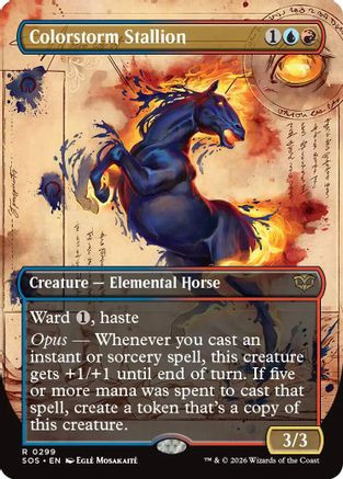 Colorstorm Stallion (Borderless) (SOS-299) - Secrets of Strixhaven Foil、Wizards of the Coast、kayou