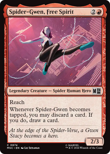 Spider-Gwen, Free Spirit (Foil) | Marvel Super Heroes Commander、Magic: The Gathering、kayou