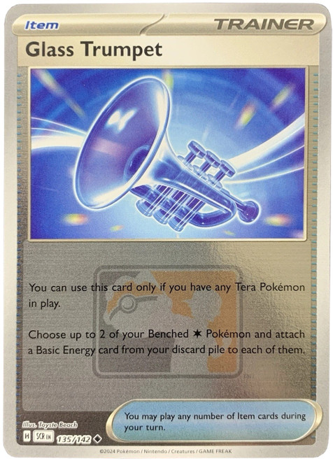 SV Stellar Crown 135/142 Glass Trumpet (Reverse Holo League Promo)、Pokemon、kayou