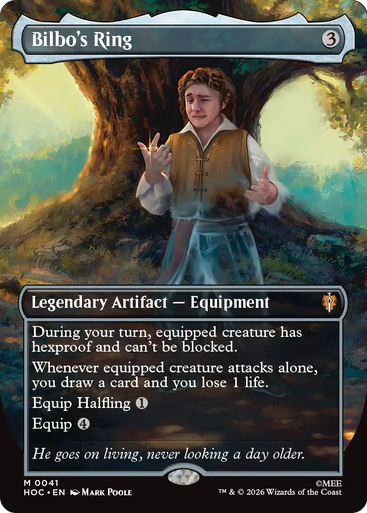 Bilbo's Ring (Borderless Art) | The Hobbit Commander、Magic: The Gathering、kayou