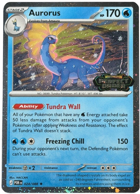 ME Perfect Order 024/088 Aurorus (Cosmo Holo Perfect Order Stamp)、Pokemon、kayou