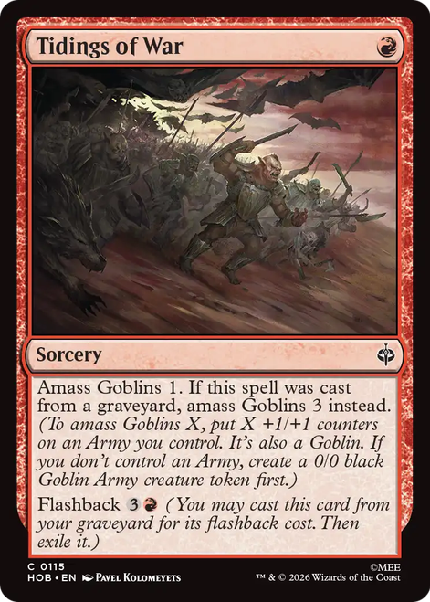 Tidings of War | The Hobbit、Magic: The Gathering、kayou