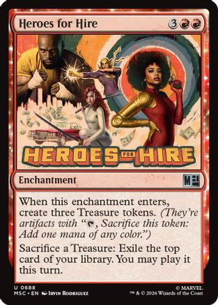 Heroes for Hire (MSC-688) - Commander: Marvel Super Heroes Foil、Wizards of the Coast、kayou
