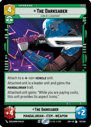 The Darksaber - Icon of Leadership (135/264) - Ashes of the Empire、GameNerdz、kayou