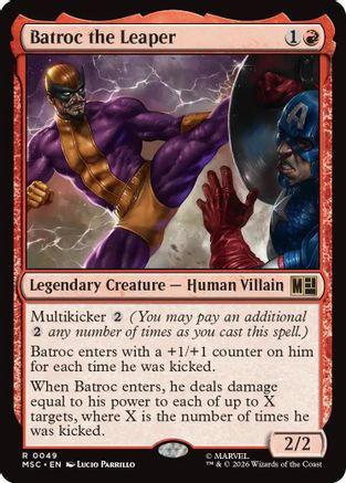 Batroc the Leaper (MSC-049) - Commander: Marvel Super Heroes、Wizards of the Coast、kayou