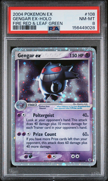 Pokemon Fire Red & Leaf Green Ultra Rare Gengar ex #108 PSA 8、ToyWiz、kayou