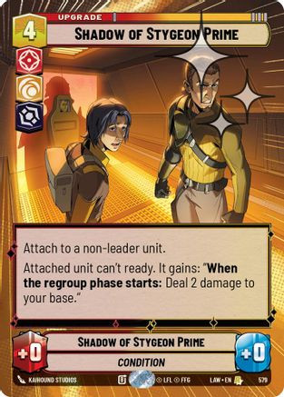 Shadow of Stygeon Prime (Hyperspace Foil) (579) - A Lawless Time Foil、Fantasy Flight Games、kayou