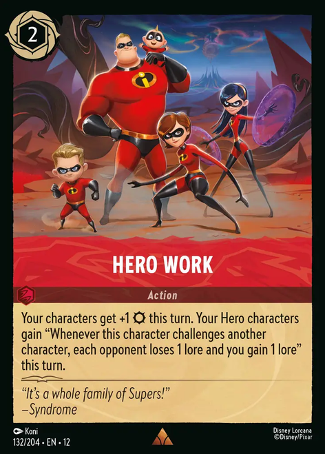 Hero Work (Foil) | Wilds Unknown、Disney Lorcana、kayou