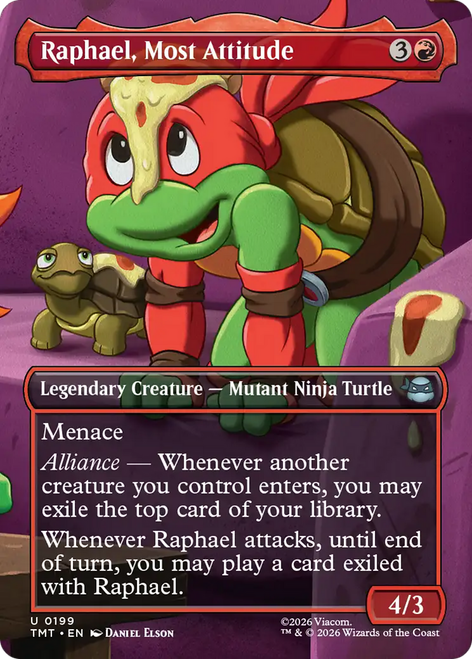 Raphael, Most Attitude (Borderless Scene Foil) | Teenage Mutant Ninja Turtles、Magic: The Gathering、kayou