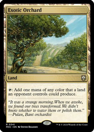 Exotic Orchard (Ripple Foil) (M3C-341) - Modern Horizons 3 Commander Foil、Wizards of the Coast、kayou