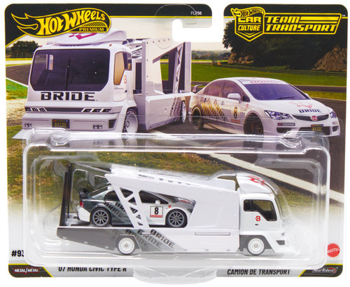 Hot Wheels Car Culture Team Transport '07 Honda Civic Type R & Kousoku Haluer Diecast Car、ToyWiz、kayou