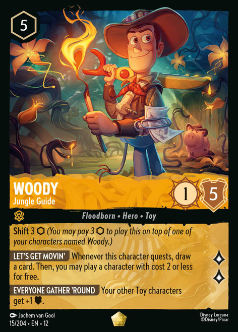 Woody - Jungle Guide (Foil) | Wilds Unknown、Disney Lorcana、kayou
