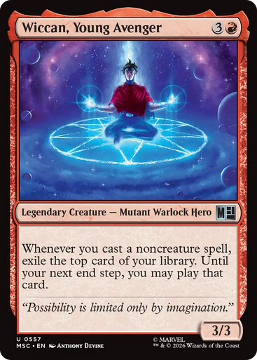 Wiccan, Young Avenger (Foil) | Marvel Super Heroes Commander、Magic: The Gathering、kayou