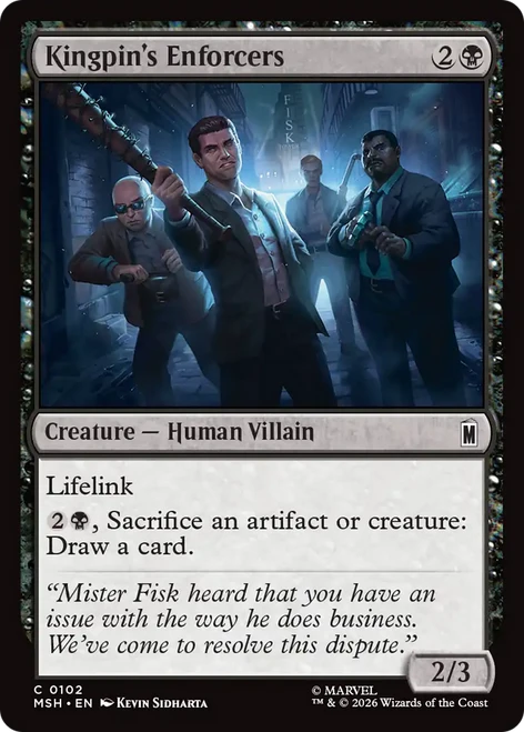 Kingpin's Enforcers (Foil) | Marvel Super Heroes、Magic: The Gathering、kayou