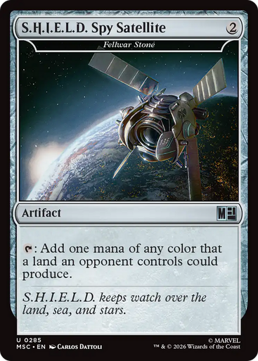 Fellwar Stone S.H.I.E.L.D. Spy Satellite (Surge Foil) | Marvel Super Heroes Commander、Magic: The Gathering、kayou