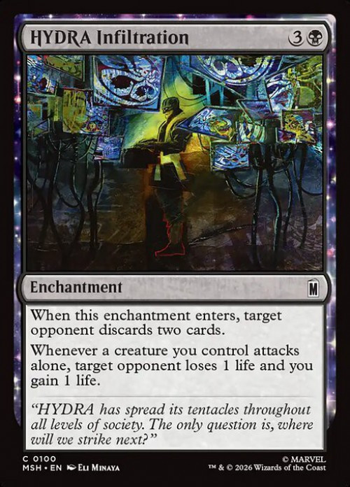 MtG Marvel Super Heroes Common FOIL HYDRA Infiltration #100、ToyWiz、kayou