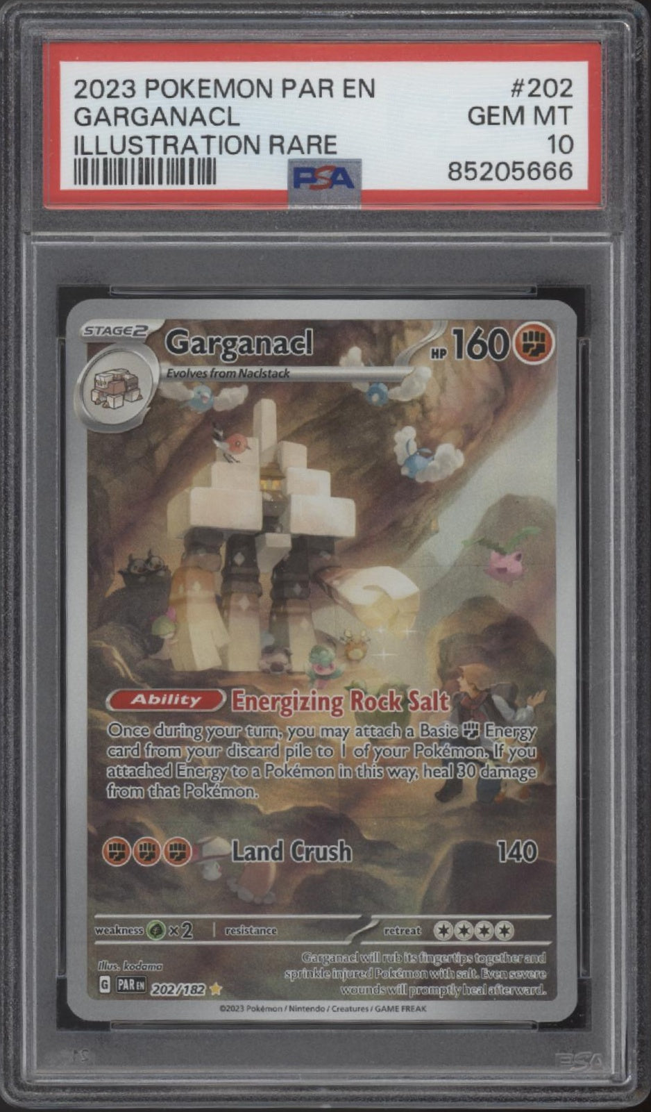 Garganacl Pokemon Paradox Rift Illustration Rare #202 PSA 10、Collector Store LLC Gaming、kayou