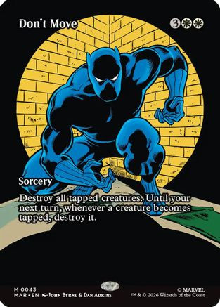 Don't Move (Borderless) (MAR-043) - Marvel Universe Eternal-Legal、Wizards of the Coast、kayou