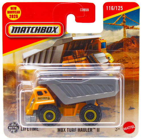 Matchbox MBX Turf Hauler II Diecast Car Yellow、ToyWiz、kayou