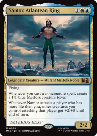 Namor, Atlantean King (Surge Foil) (MSC-088) - Commander: Marvel Super Heroes Foil、Wizards of the Coast、kayou
