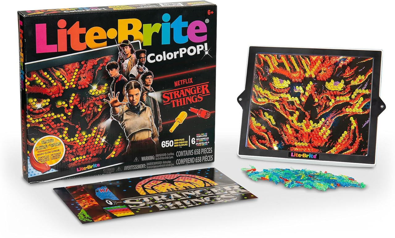 Lite Brite Stranger Things Color Pop! Set 650 Pieces、ToyWiz、kayou