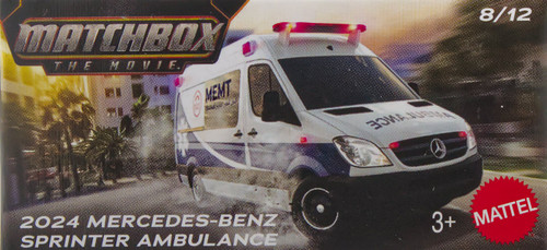 Matchbox: The Movie 2024 Mercedes-Benz Sprinter Ambulance Diecast Car、ToyWiz、kayou