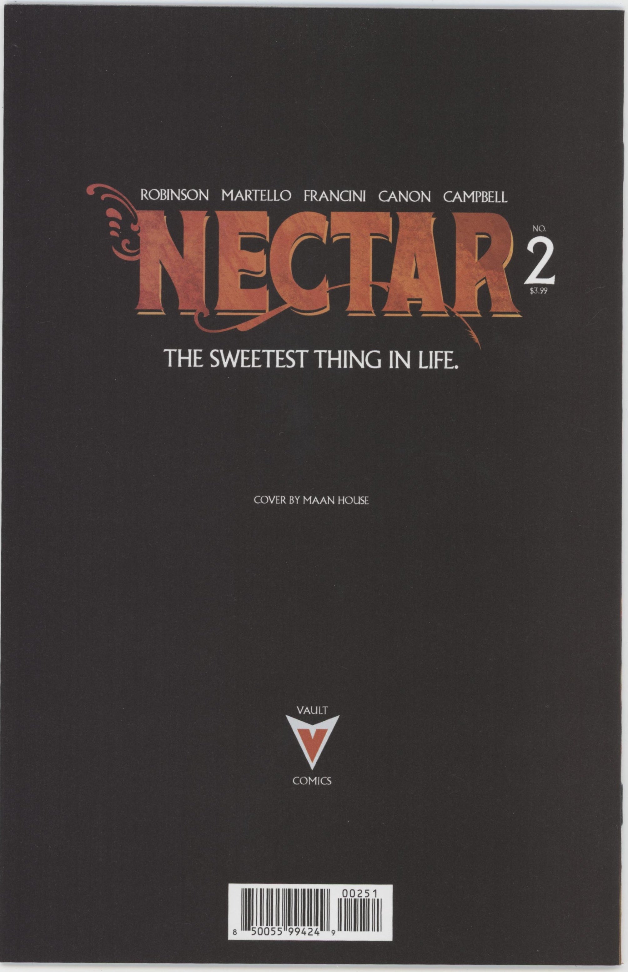 Nectar #2 Cover E Inc 1:30 Maan House Full Art Variant、VAULT COMICS、kayou