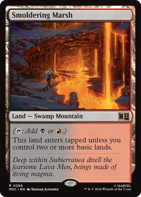 Smoldering Marsh (Surge Foil) | Marvel Super Heroes Commander、Magic: The Gathering、kayou