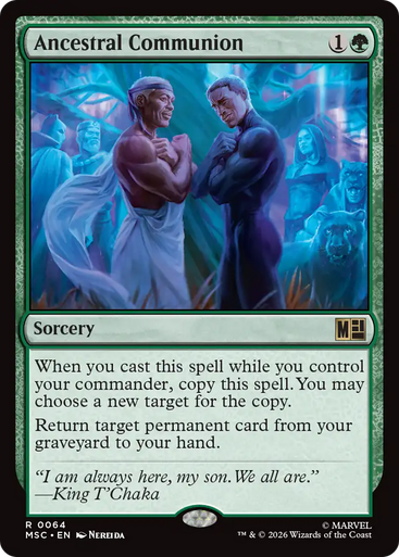 Ancestral Communion (Surge Foil) | Marvel Super Heroes Commander、Magic: The Gathering、kayou