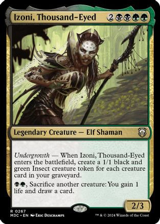 Izoni, Thousand-Eyed (Ripple Foil) (M3C-267) - Modern Horizons 3 Commander Foil、Wizards of the Coast、kayou