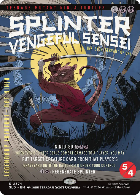 Ink-Eyes, Servant of Oni Splinter, Vengeful Sensei (Foil) (Secret Lair - Teenage Mutant Ninja Turtles: The Last Ronin) | Secret Lair Drops、Magic: The Gathering、kayou