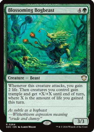 Blossoming Bogbeast (SOC-264) - Commander: Secrets of Strixhaven、Wizards of the Coast、kayou
