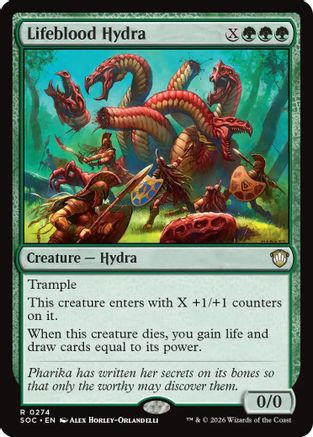 Lifeblood Hydra (SOC-274) - Commander: Secrets of Strixhaven、Wizards of the Coast、kayou